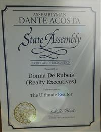 Ultimate Realtor Award Certificate